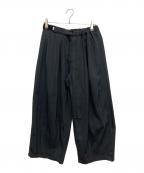 is-ness×Graphpaperイズネス×グラフペーパー）の古着「Vintage Wool Balloon Chef pants/ヴィンテージウールバルーンシェフパンツ　GM244-40020」｜グレー