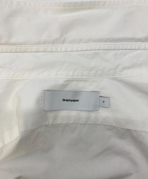 Graphpaper（グラフペーパー）Graphpaper (グラフペーパー) High Count Broad Regular Collar Shirt/ハイカウントブロードレギュラーカラーシャツ ホワイト サイズ:SIZE  Freeの古着・服飾アイテム