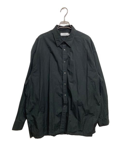 Graphpaper（グラフペーパー）Graphpaper (グラフペーパー) High Count Broad Regular Collar Shirt/ハイカウントブロードレギュラーカラーシャツ ブラック サイズ:SIZE  Freeの古着・服飾アイテム