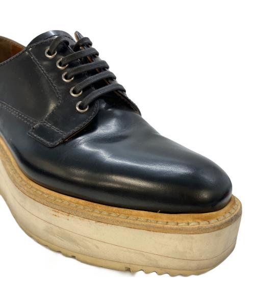 PRADA（プラダ）PRADA (プラダ) シャークソールシューズ ブラック サイズ:SIZE 35 1/2の古着・服飾アイテム