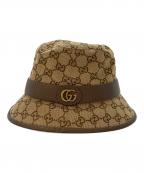 GUCCIグッチ）の古着「GGキャンバス フェドラハット　576587 4HG62」｜ブラウン