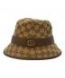 GUCCI（グッチ）の古着「GGキャンバス フェドラハット　576587 4HG62」｜ブラウン