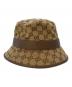 GUCCI (グッチ) GGキャンバス フェドラハット　576587 4HG62 ブラウン サイズ:SIZE M：25000円