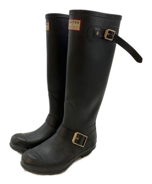 HUNTER（ハンター）HUNTER (ハンター) JIMMY CHOO (ジミーチュウ) レインブーツ ブラック サイズ:実寸サイズをご参照ください。の古着・服飾アイテム