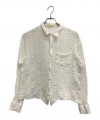 UNUSEDアンユーズド）の古着「Long Sleeve lace shirts　US2439」｜ホワイト