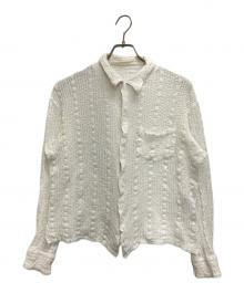 UNUSED（アンユーズド）の古着「Long Sleeve lace shirts　US2439」｜ホワイト