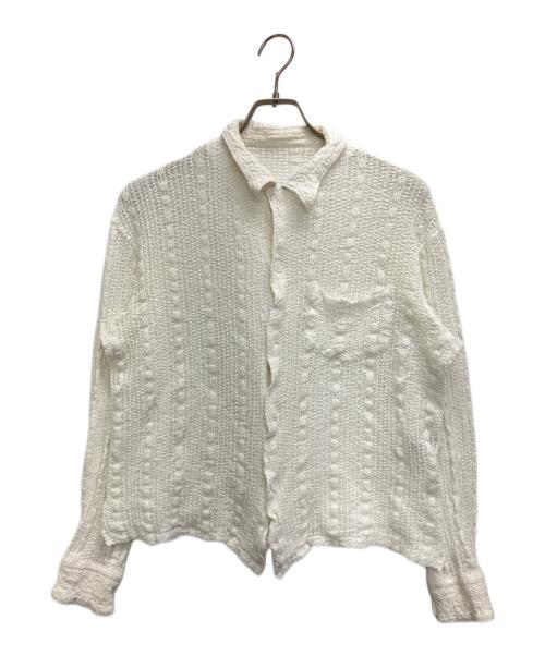 UNUSED（アンユーズド）UNUSED (アンユーズド) Long Sleeve lace shirts　US2439 ホワイト サイズ:SIZE 2の古着・服飾アイテム