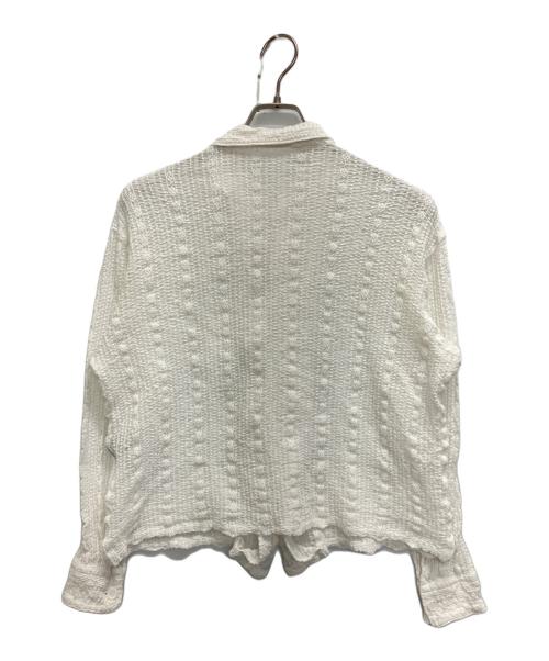 UNUSED（アンユーズド）UNUSED (アンユーズド) Long Sleeve lace shirts　US2439 ホワイト サイズ:SIZE 2の古着・服飾アイテム
