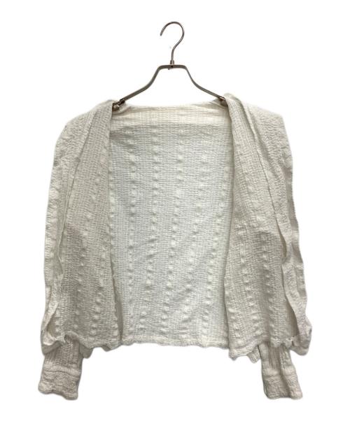 UNUSED（アンユーズド）UNUSED (アンユーズド) Long Sleeve lace shirts　US2439 ホワイト サイズ:SIZE 2の古着・服飾アイテム