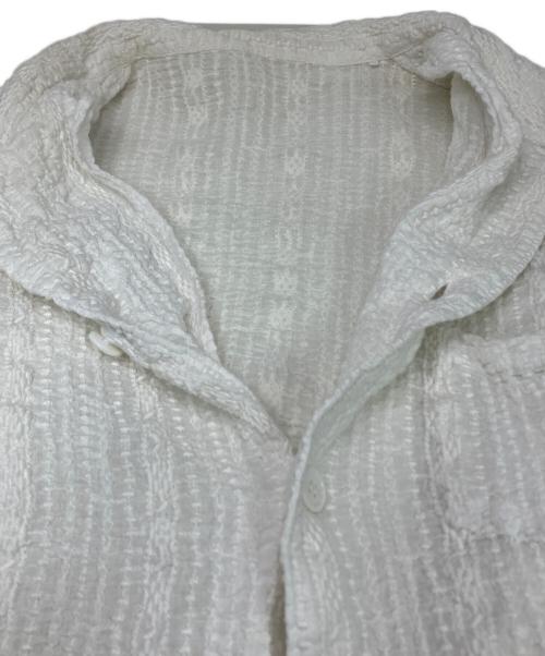 UNUSED（アンユーズド）UNUSED (アンユーズド) Long Sleeve lace shirts　US2439 ホワイト サイズ:SIZE 2の古着・服飾アイテム