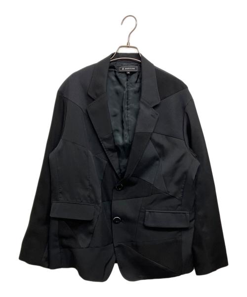 ANREALAGE（アンリアレイジ）ANREALAGE (アンリアレイジ) パネルパッチワークジャケット ブラック サイズ:SIZE46の古着・服飾アイテム