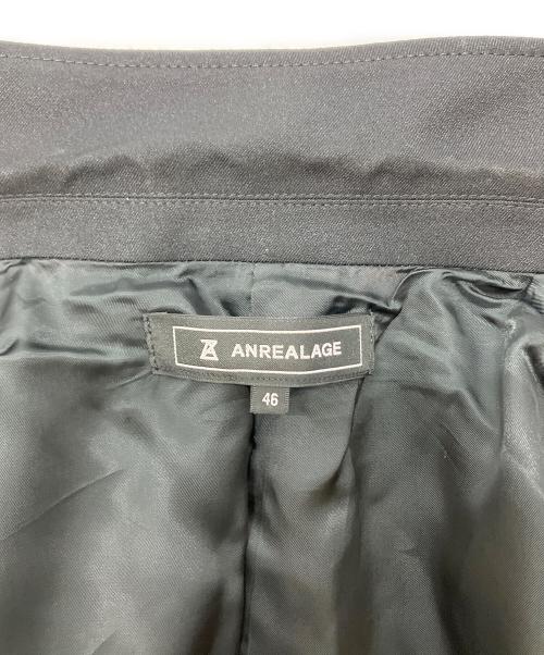 ANREALAGE（アンリアレイジ）ANREALAGE (アンリアレイジ) パネルパッチワークジャケット ブラック サイズ:SIZE46の古着・服飾アイテム