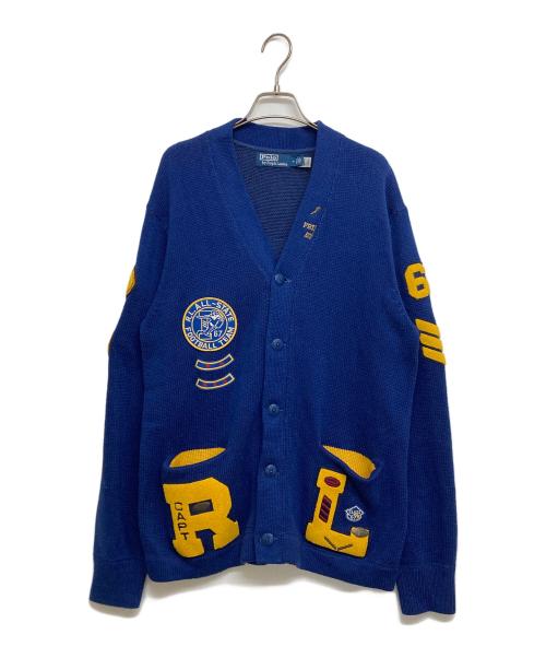 POLO RALPH LAUREN（ポロ・ラルフローレン）POLO RALPH LAUREN (ポロ・ラルフローレン) バーシティインスパイアード コットン カーディガン ネイビー サイズ:SIZE Mの古着・服飾アイテム
