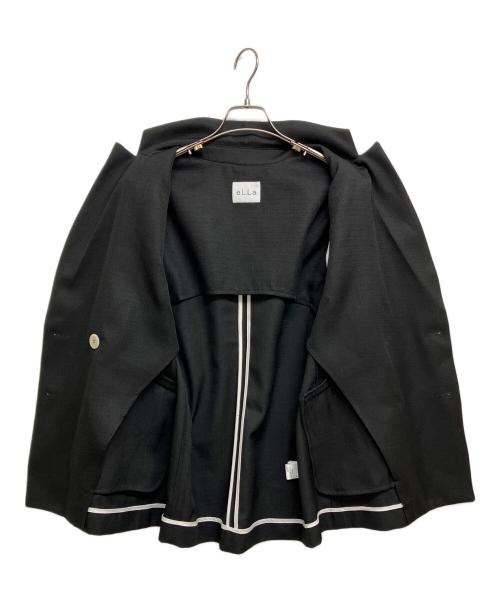 ELLA（エラ）ELLA (エラ) パールボタンダブルジャケット ブラック サイズ:SIZE  Freeの古着・服飾アイテム