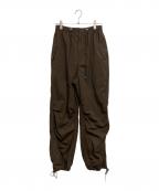 THE SHISHIKUIシシクイ）の古着「PARACHUTE PANTS」｜ブラウン