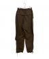 THE SHISHIKUI (シシクイ) PARACHUTE PANTS ブラウン サイズ:SIZE M：12000円