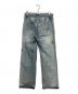 VERSACE JEANS COUTURE (ヴェルサーチ ジーンズクチュール) バックデザインダメージデニムパンツ インディゴ サイズ:SIZE35-49：18000円