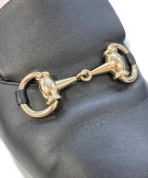 GUCCI（グッチ）GUCCI (グッチ) ホースビットチャンキーヒール　466701 O5C ブラック サイズ:SIZE38 1/2の古着・服飾アイテム