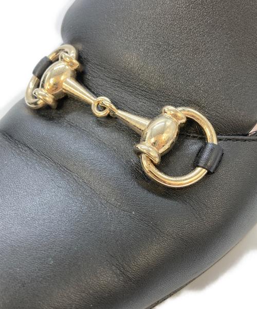 GUCCI（グッチ）GUCCI (グッチ) ホースビットチャンキーヒール　466701 O5C ブラック サイズ:SIZE38 1/2の古着・服飾アイテム