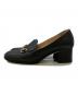 GUCCI (グッチ) ホースビットチャンキーヒール　466701 O5C ブラック サイズ:SIZE38 1/2：12000円