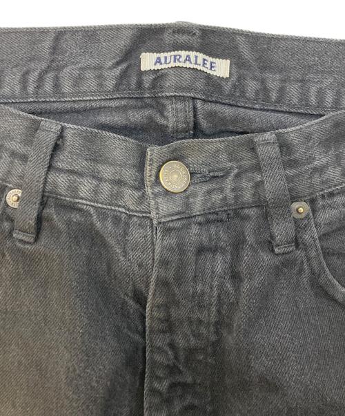 AURALEE（オーラリー）AURALEE (オーラリー) SELVEDGE LIGHT DENIM PANTS ブラック サイズ:SIZE3の古着・服飾アイテム
