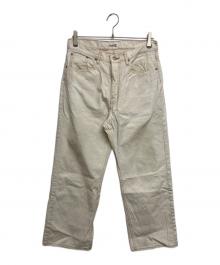 AURALEE（オーラリー）の古着「ORGANIC COTTON SLUB DUCK WIDE PANTS　A21AP01OD」｜ベージュ