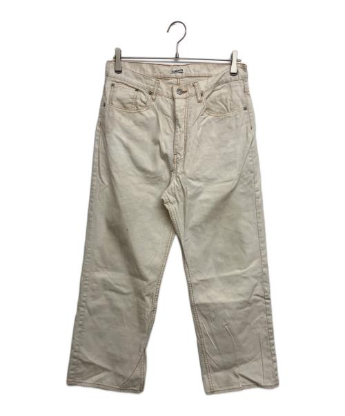 AURALEE（オーラリー）AURALEE (オーラリー) ORGANIC COTTON SLUB DUCK WIDE PANTS　A21AP01OD ベージュ サイズ:SIZE 32の古着・服飾アイテム