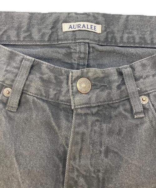 AURALEE（オーラリー）AURALEE (オーラリー) SELVEDGE FADED LIGHT DENIM PANTS ブラック サイズ:SIZE3の古着・服飾アイテム