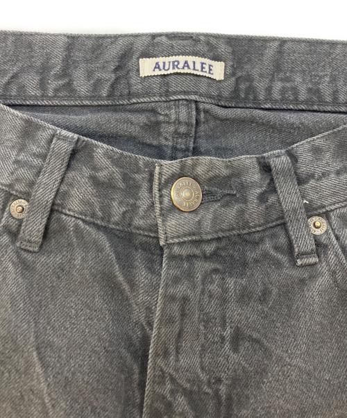 AURALEE（オーラリー）AURALEE (オーラリー) SELVEDGE FADED LIGHT DENIM PANTS ブラック サイズ:SIZE3の古着・服飾アイテム