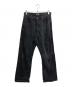 AURALEE（オーラリー）の古着「SELVEDGE FADED LIGHT DENIM PANTS」｜ブラック