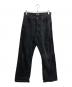 AURALEE（オーラリー）の古着「SELVEDGE FADED LIGHT DENIM PANTS」｜ブラック