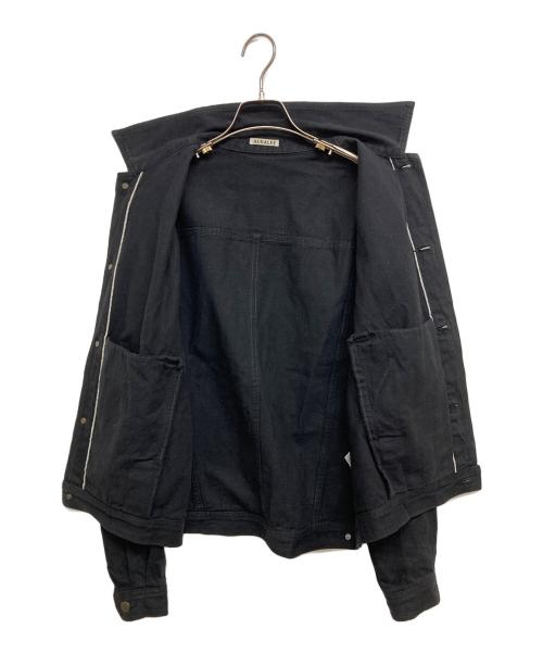 AURALEE（オーラリー）AURALEE (オーラリー) SELVEDGE LIGHT DENIM BLOUSON ブラック サイズ:SIZE3の古着・服飾アイテム