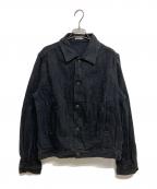 AURALEEオーラリー）の古着「SELVEDGE FADED LIGHT DENIM BLOUSON」｜ブラック