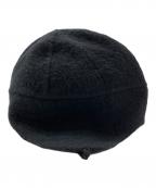 AURALEEオーラリー）の古着「BRUSHED BABY CAMEL MELTON HAND SEWN CAP」｜ブラック