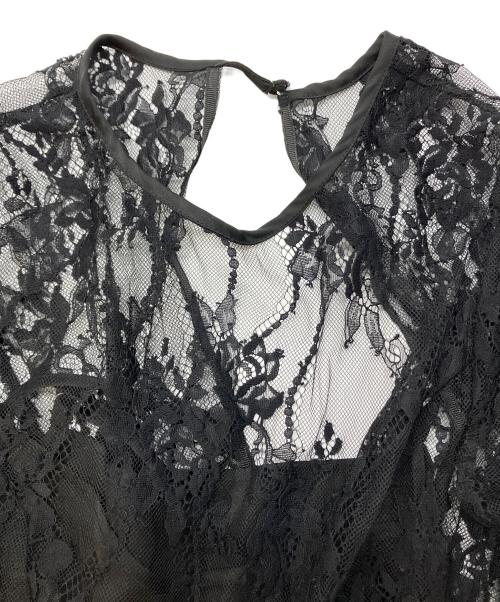 Snidel（スナイデル）Snidel (スナイデル) バックデザインレースワンピ ブラック サイズ:SIZE1の古着・服飾アイテム