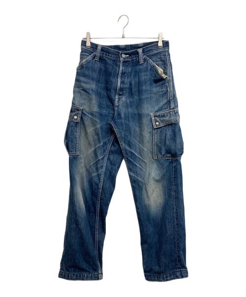 EVISU（エヴィス）EVISU (エヴィス) デニムカーゴパンツ インディゴ サイズ:SIZE W28の古着・服飾アイテム