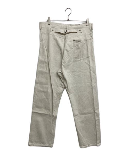 NIGEL CABOURN（ナイジェルケーボン）NIGEL CABOURN (ナイジェルケーボン) シンチバックホワイトデニムパンツ ホワイト サイズ:SIZE36の古着・服飾アイテム