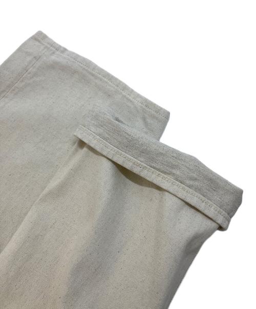 NIGEL CABOURN（ナイジェルケーボン）NIGEL CABOURN (ナイジェルケーボン) シンチバックホワイトデニムパンツ ホワイト サイズ:SIZE36の古着・服飾アイテム
