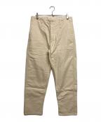 NIGEL CABOURNナイジェルケーボン）の古着「ヘビーキャンバスモールスキンベイカーパンツ」｜ベージュ