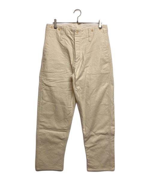 NIGEL CABOURN（ナイジェルケーボン）NIGEL CABOURN (ナイジェルケーボン) ヘビーキャンバスモールスキンベイカーパンツ ベージュ サイズ:SIZE36の古着・服飾アイテム