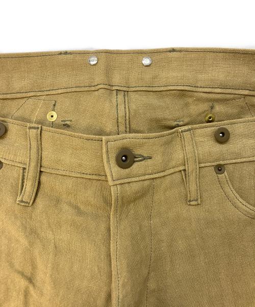 NIGEL CABOURN（ナイジェルケーボン）NIGEL CABOURN (ナイジェルケーボン) リネンボタンフライシンチバックパンツ 8071150015 ベージュ サイズ:SIZE36の古着・服飾アイテム