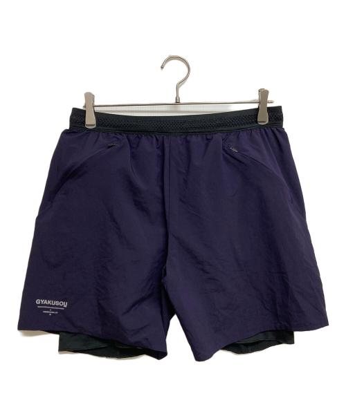 GYAKUSOU（ギャクソウ）GYAKUSOU (ギャクソウ) ランニングショーツ/ハーフパンツ　AH1185-502 パープル サイズ:SIZE XLの古着・服飾アイテム