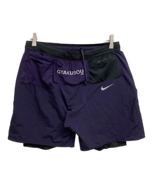 GYAKUSOU（ギャクソウ）GYAKUSOU (ギャクソウ) ランニングショーツ/ハーフパンツ　AH1185-502 パープル サイズ:SIZE XLの古着・服飾アイテム