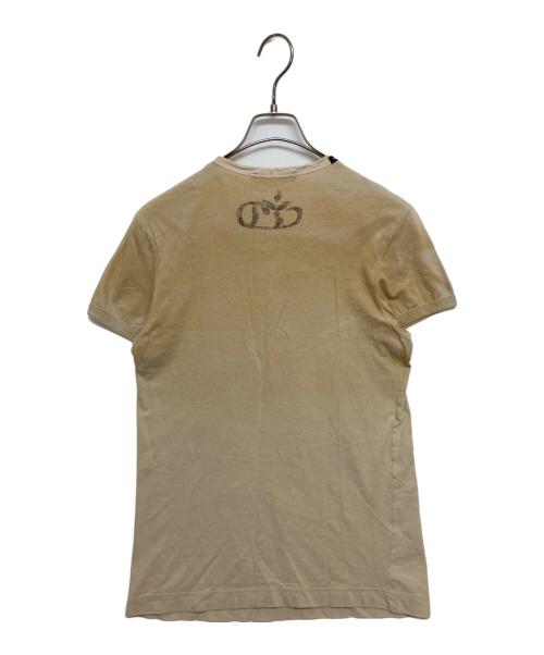DOLCE & GABBANA（ドルチェ＆ガッバーナ）DOLCE & GABBANA (ドルチェ＆ガッバーナ) 半袖Tシャツ G8297T ベージュ サイズ:SIZE 46の古着・服飾アイテム