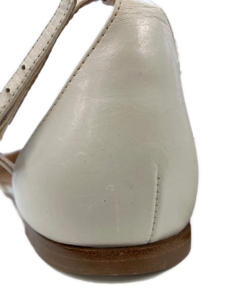 Gianvito Rossi（ジャンヴィト ロッシ）Gianvito Rossi (ジャンヴィト ロッシ) フラットパンプス　40994 7990 ホワイト サイズ:37の古着・服飾アイテム
