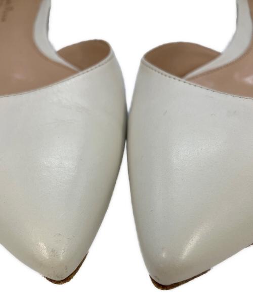 Gianvito Rossi（ジャンヴィト ロッシ）Gianvito Rossi (ジャンヴィト ロッシ) フラットパンプス　40994 7990 ホワイト サイズ:37の古着・服飾アイテム