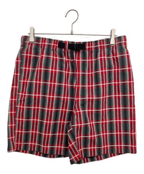 stussy（ステューシー）stussy (ステューシー) Nepal Plaid Mountain Short 112270 ブラック×レッド サイズ:SIZE Mの古着・服飾アイテム