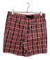 stussy (ステューシー) Nepal Plaid Mountain Short 112270 ブラック×レッド サイズ:SIZE M：7000円
