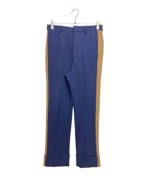 PRADA（プラダ）PRADA (プラダ) カラーラインスラックス UP0127 S202 ベージュ×ネイビー サイズ:SIZE44の古着・服飾アイテム