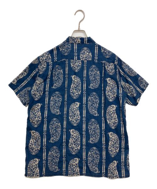 KAPITAL（キャピタル）KAPITAL (キャピタル) リネン藍染バンダナアロハシャツ インディゴ サイズ:SIZE XLの古着・服飾アイテム